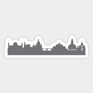 Dresden in gray Sticker